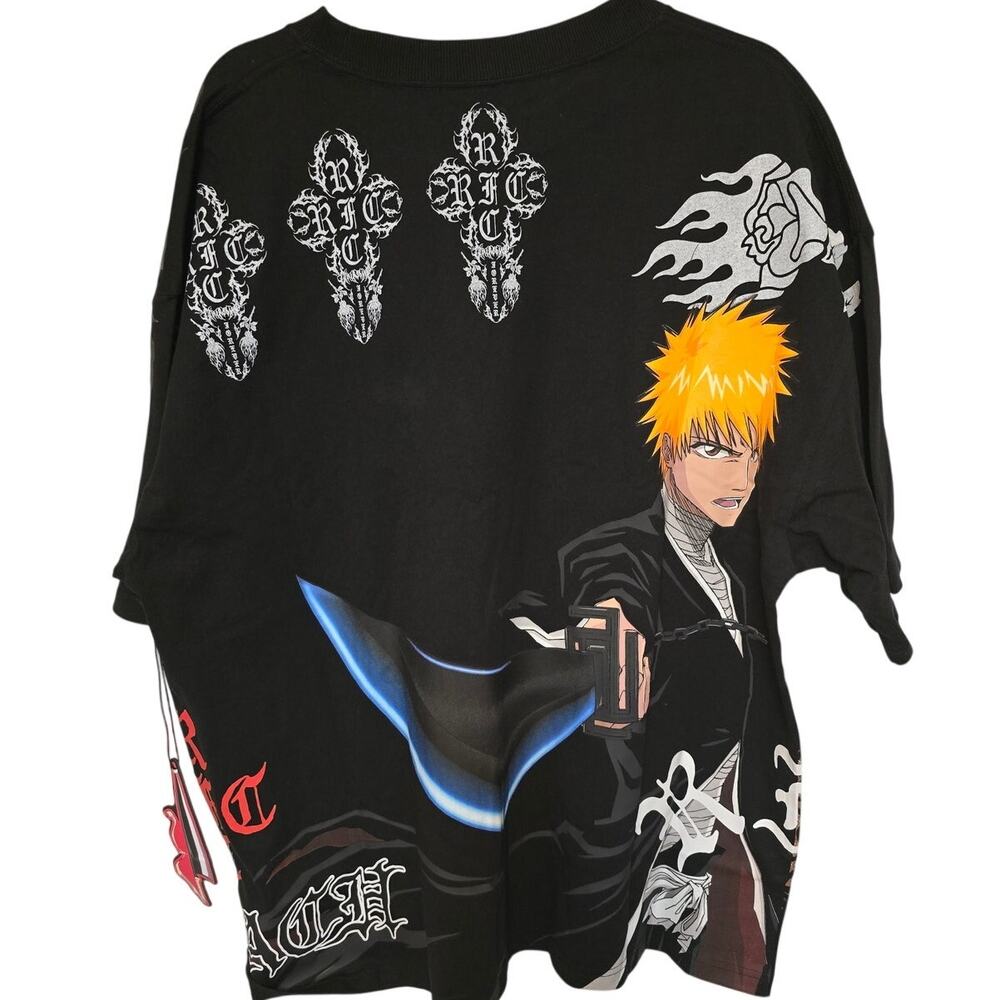 Civil Regime x Bleach Ichigo Kurosaki Roses From Concrete Shirt XL NWT NEW